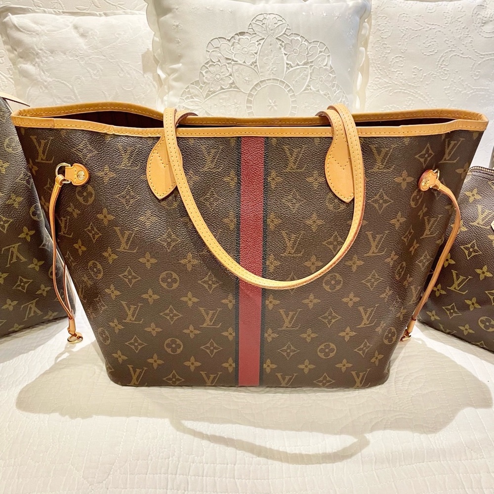LV Neverfull MM Mon monogram